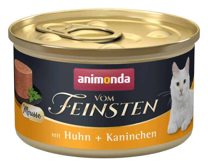 animonda Katzen-Nassfutter Vom Feinsten Adult Huhn+Kaninchen